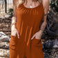 Scoop Neck Spaghetti Strap Jumpsuit