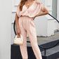 Frill Surplice Cold Shoulder Jumpsuit