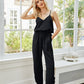 V-Neck Spaghetti Strap Sleeveless Jumpsuit