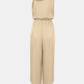 Chain Detail Asymmetrical Neck Jumpsuit