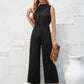 Cutout Tied Wide Leg Sleeveless Jumpsuit