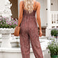 Printed Spaghetti Strap Jumpsuit