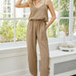 V-Neck Spaghetti Strap Sleeveless Jumpsuit