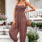 Printed Spaghetti Strap Jumpsuit