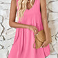 Plunge Wide Strap Mini Tank Dress