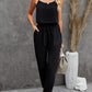 Spaghetti Strap Jumpsuit with Pockets