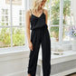 V-Neck Spaghetti Strap Sleeveless Jumpsuit