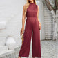 Cutout Tied Wide Leg Sleeveless Jumpsuit