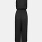 Chain Detail Asymmetrical Neck Jumpsuit