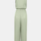 Chain Detail Asymmetrical Neck Jumpsuit