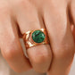 Enchanted Forrest Green Leaf Ring