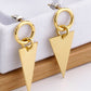 Stainless Steel Triangle Dangle Earrings