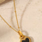 Unique & Chic Black Heart Pendant Necklace