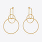 Trendy Link Hoop Drop Earrings