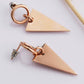 Stainless Steel Triangle Dangle Earrings