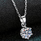 Simply Beautiful Gem Moissanite Pendant Necklace