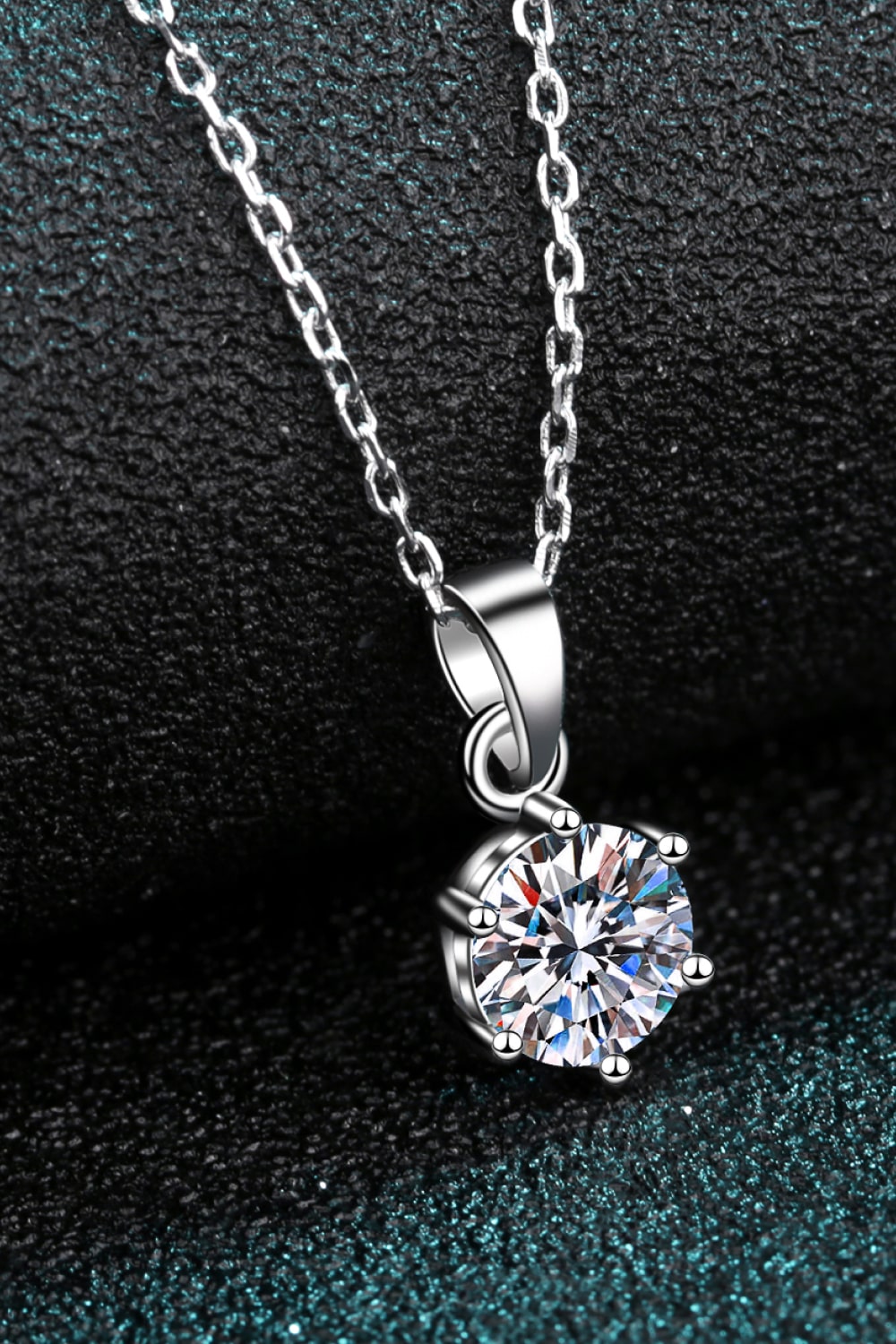 Simply Beautiful Gem Moissanite Pendant Necklace