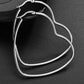 Heart Hoop Stainless Steel Earrings