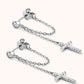 Moissanite 925 Sterling Silver Cross Earrings