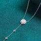 Freshwater Pearl Moissanite Rhodium-Plated Necklace