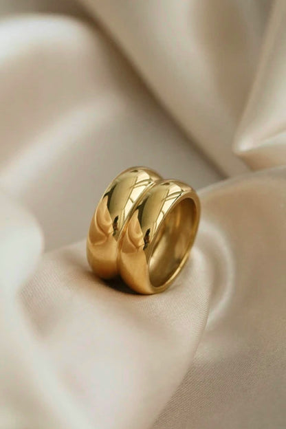 Double Ridge Gold Ring