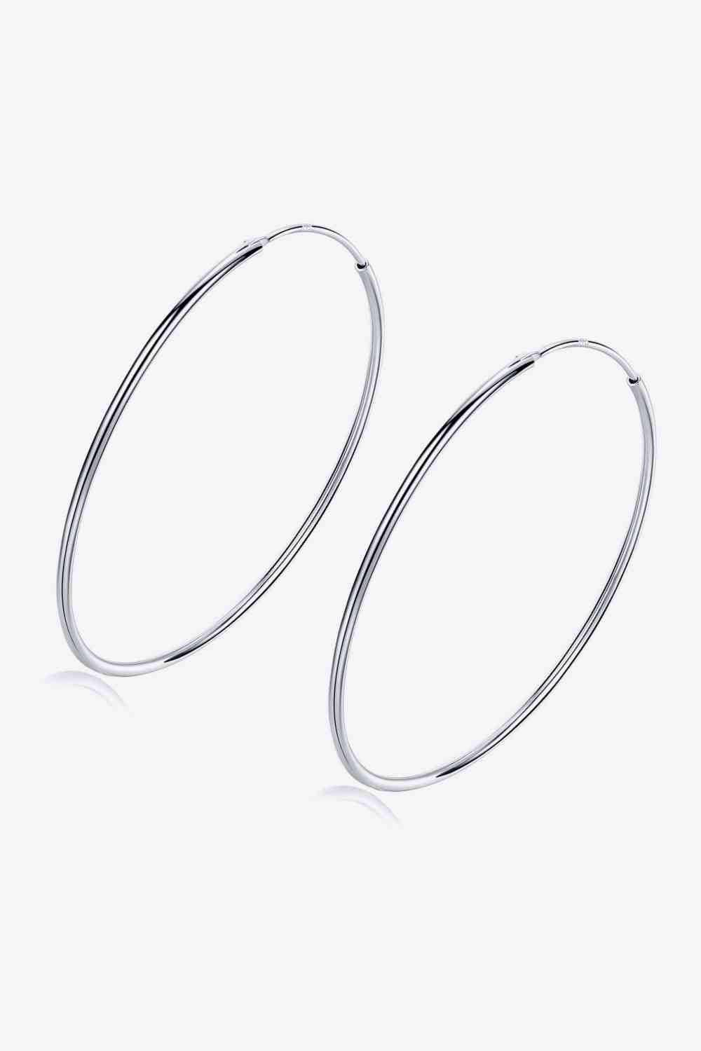 Perfect Hoop Earrings 925 Sterling Silver