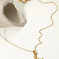 Moon Pendant 18K Gold Plated Inlaid Zircon Necklace