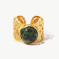 Enchanted Forrest Green Leaf Ring