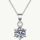 Simply Beautiful Gem Moissanite Pendant Necklace