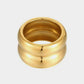 Double Ridge Gold Ring