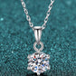 Simply Beautiful Gem Moissanite Pendant Necklace