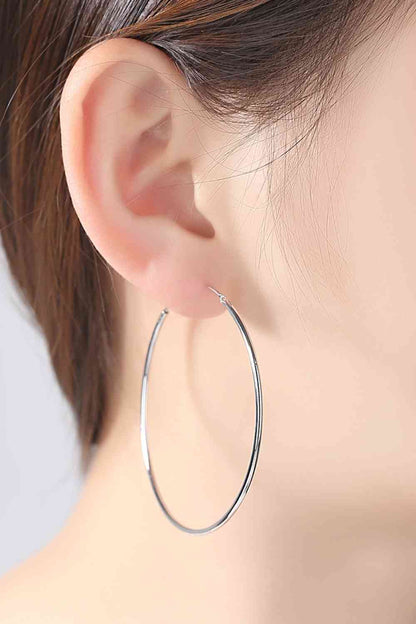 Perfect Hoop Earrings 925 Sterling Silver