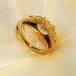 18K Gold Plated Zircon Ring