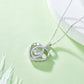 Heart & Teardrop Shape Moissanite 925 Sterling Silver Necklace