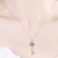 Moissanite Key Pendant Necklace