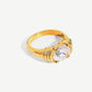 18K Gold Plated Zircon Ring