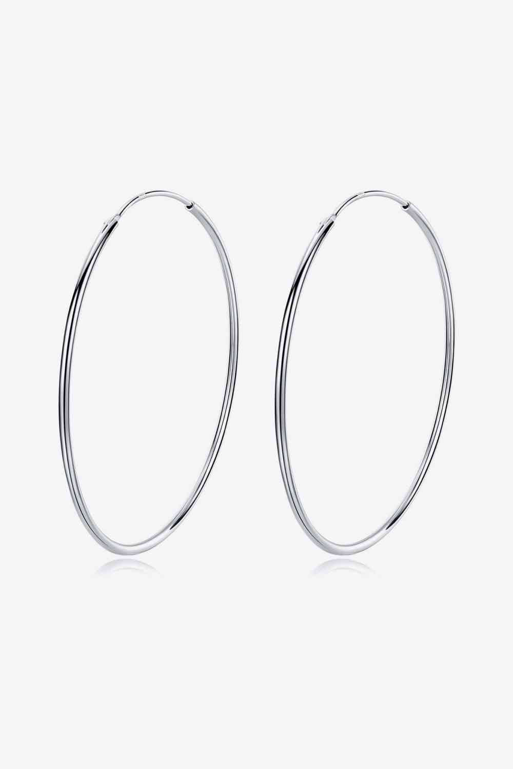 Perfect Hoop Earrings 925 Sterling Silver