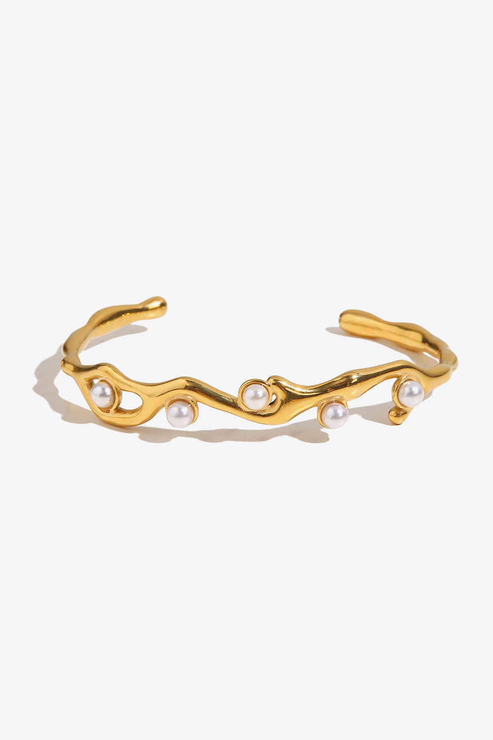 Inlaid Pearl Branch Bracelet