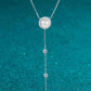 Freshwater Pearl Moissanite Rhodium-Plated Necklace