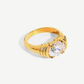 18K Gold Plated Zircon Ring