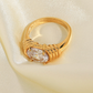 18K Gold Plated Zircon Ring