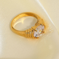 18K Gold Plated Zircon Ring