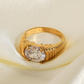 18K Gold Plated Zircon Ring