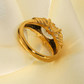 18K Gold Plated Zircon Ring