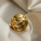 Double Ridge Gold Ring