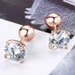 Perfect Stud 2 Carat Moissanite 925 Sterling Silver Stud Earrings