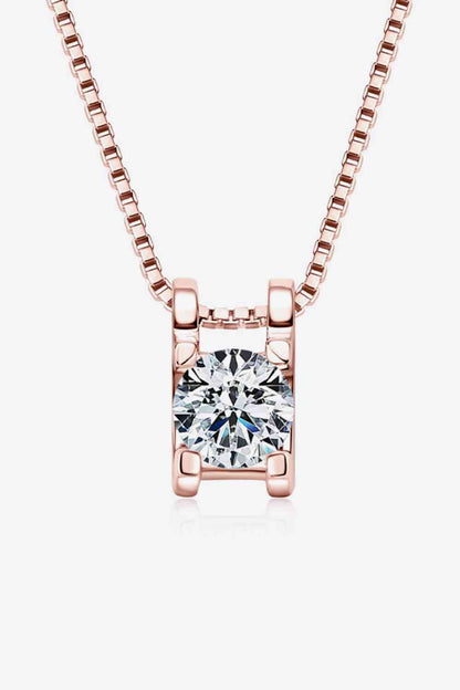 Center Stage Moissanite 925 Sterling Silver Necklace