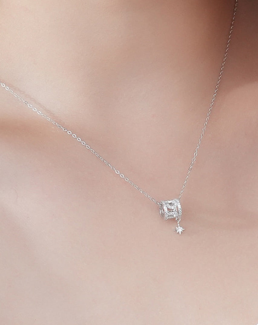 Trust Fate Out Of The Box Cubic Zirconia Pendant Necklace