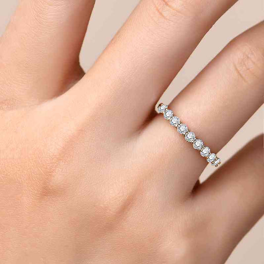 Simplicity Moissanite 925 Sterling Silver Ring