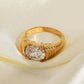 18K Gold Plated Zircon Ring